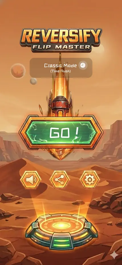 Reversify Gameplay Screenshot 1 (Cyan Accent)